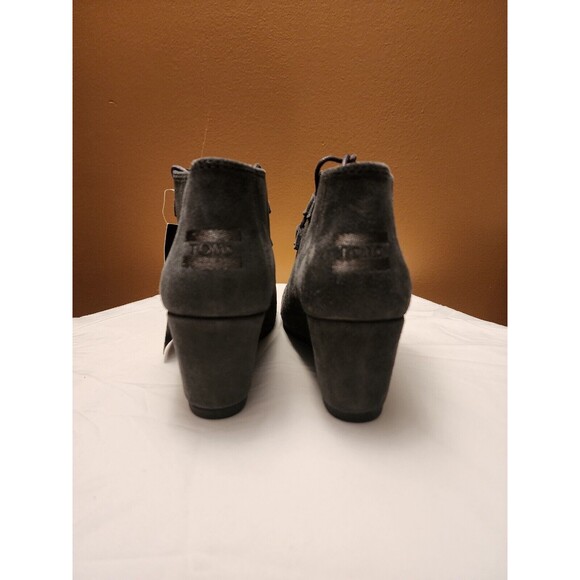 TOMS Kala Desert Wedge Bootie Gray Women Size 8.5 - Picture 4 of 10
